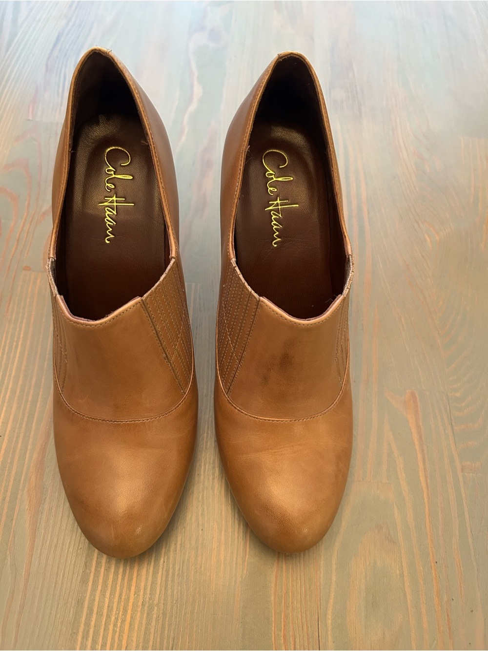 Cole Haan Brown Leather Slip-On Mules